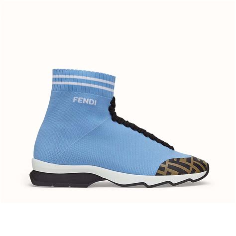 fendi shoes white blue|black and white fendi boots.